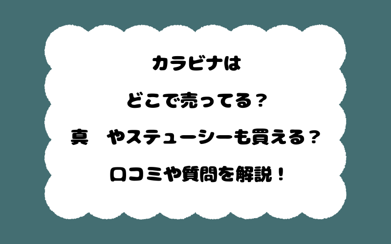 カラビナはどこで売ってる?真鍮やステューシーも買える?口コミや質問を解説!